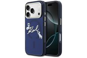 Mobil - Covers & Cases - Karl Lagerfeld IML Choupettes Karl Script Logo MagSafe Case for iPhone 17 Pro - Blue - 3666339606695