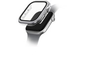 Smartwatch - Tilbehør - UNIQ Voute Tempered Glass Case for Apple Watch 10 42 mm - Silver - 8886463691908