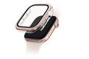 Smartwatch - Tilbehør - UNIQ Voute Tempered Glass Case for Apple Watch 10 46mm - Rose Gold - 8886463691946