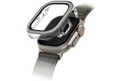 Smartwatch - Tilbehør - UNIQ Voute Tempered Glass Case for Apple Watch Ultra 49mm - Silver - 8886463691960