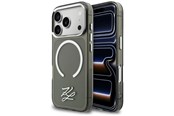 Mobil - Covers & Cases - Karl Lagerfeld IML KL Script Logo MagSafe Case for iPhone 17 Pro - Black - 3666339601096