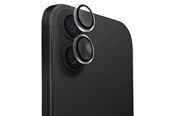 Mobil - Beskyttelsesglas - UNIQ Optix Clear Camera Lens Protector Screen Protector iPhone 16 / 16 Plus with Applicator - Clear Black - 8886463690253
