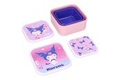 Skoletilbehør - Hello Kitty & Friends Snack box (3in1) Kuromi Fresh Bites - 335-01447