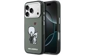 Mobil - Covers & Cases - Karl Lagerfeld Karl & Choupette Back MagSafe Case for iPhone 17 Pro Max - Black - 3666339607500