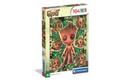 Puslespil - Clementoni Puzzle Marvel I Am Groot 104 pieces Floor - 25051