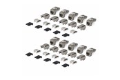 Netværkstilbehør - StarTech.com Startech keystone jack - shielded 90° toolless - TAA Compliant - C6AKEYTLSTP9010PK