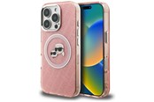 Mobil - Covers & Cases - Karl Lagerfeld IML Glitter Karl & Choupette Heads Logo MagSafe Case for iPhone 16 Pro - Pink - 3666339468361