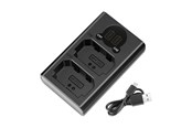 Kamera & objektivtilbehør - Neewer NEEWER DL-FZ100 Dobbelt batterioplader til NP-FZ100-S batterier - DL-FZ100