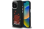 Mobil - Covers & Cases - Karl Lagerfeld Silicone Heart Sign Logo MagSafe Case for iPhone 16 Pro - Black - 3666339460440