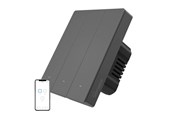 Smart Home - Sonoff Smart WiFi-vægkontakt SONOFF M5-3C-80 (3-kanals, til ramme, grafit) - M5-3C-80M