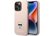 Mobil - Covers & Cases - Karl Lagerfeld KLHCP14LSLCTPI iPhone 14 Pro 6.1 "hardcase light pink / light pink Silicone Choupette Body - 3666339076658