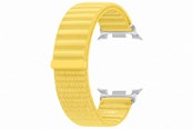 Smartwatch - Tilbehør - Samsung Galaxy Watch9 Fabric Watch Band (S/M) - Yellow - ET-SVL32SYEGEU