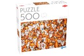 Puslespil - Tactic 500 pcs puzzle: Foxes - 59214