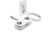 Strømkabel (ekstern) - ORICO AP3 20W GaN 5in1 Power Strip 2x AC + 2x USB-A + 1x USB-C - White - AP3-2A2U1C-PRO-EU-WH-HU