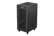 Rack skabe - Lanberg FF01 series - rack - 600 x 800 (flat pack) with mesh door LCD - 24U - FF01-6824-23BL