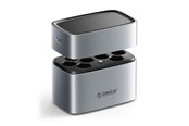 Batteri - ORICO EV8 AA Lithium Battery Charger with Storage Function - Silver - EV8-EP-HU