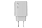 Mobil - Adaptere & Opladere - Canyon OnCharge 250 25W PD Oplader Hvid - CNE-CHA250-21