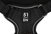 Hunde - 51 Degrees North 51 - Wanderful - H Harness - Trail - Black - M - 51AWFHT304
