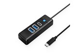 USB hub - ORICO PWC2U-C3 3-port USB hub 2x USB-A 3.0 1x USB-C 3.0 0.5 m - black USB hub - USB 3.0 - Sort - PWC2U-C3-05-BK-EP