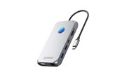 USB hub - ORICO XCR 12in1 RGB USB-C Docking Station USB hub - USB 3.1 - 12 ports - Grå - XCR-X2-GY-BP