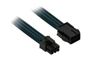 Strømkabel (ekstern) - Nanoxia Single Sleeve - power extension cable - 6 pin PCIe power to 6 pin PCIe power - 30 cm - NX6PV3EG
