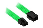 Strømkabel (ekstern) - Nanoxia Single Sleeve - power extension cable - 6 pin PCIe power to 6 pin PCIe power - 30 cm - NX6PV3ENG
