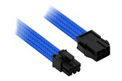 Strømkabel (ekstern) - Nanoxia Single Sleeve - power extension cable - 6 pin PCIe power to 6 pin PCIe power - 30 cm - NX6PV3EB