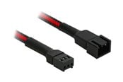 Strømkabel (ekstern) - Nanoxia Single Sleeve - fan power extension cable - 3 pin Molex to 3 pin Molex - 30 cm - NX3PV3ESR