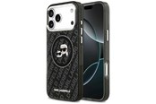 Mobil - Covers & Cases - Karl Lagerfeld IML Glitter Karl&Choupette Heads Logo MagSafe Case for iPhone 17 Pro Max - Black - 3666339498764