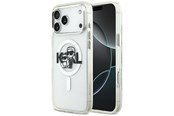 Mobil - Covers & Cases - Karl Lagerfeld IML Glitter Karl & Choupette Sketch Logo MagSafe Case for iPhone 17 Pro Max - Clear - 3666339504540