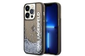 Mobil - Covers & Cases - Karl Lagerfeld Liquid Glitter Elong case for iPhone 14 Pro - black - 3666339091569