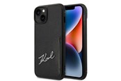 Mobil - Covers & Cases - Karl Lagerfeld Signature Logo Cardslot case for iPhone 14 Plus - black - 3666339094287