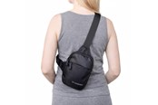 Sport & Fitness - Wozinsky WMS-W1 Unisex mini skuldertaske vandtæt med dobbelt rum til telefon - Sort - 5907769385032