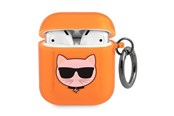 Mobil - Andet Tilbehør - Karl Lagerfeld Choupette case for AirPods 1/2 - orange - 3666339009281