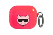 Mobil - Andet Tilbehør - Karl Lagerfeld Choupette Case for AirPods 3 - Pink - 3666339009335