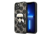 Mobil - Covers & Cases - Karl Lagerfeld KLHCP13SPMNIKBK iPhone 13 mini 5.4" hardcase black/black Monogram Ikonik Patch - 3666339049362
