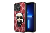 Mobil - Covers & Cases - Karl Lagerfeld KLHCP13LPMNIKPI iPhone 13 Pro / 13 6.1" hardcase red/red Monogram Ikonik Patch - 3666339049423