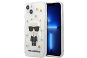 Mobil - Covers & Cases - Karl Lagerfeld Flower Ikonik Karl Case for iPhone 13 mini - Transparent - 3666339049843
