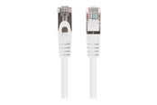 Netværkskabel - Lanberg patch cable - 25 cm - white (RAL 9010) - Hvid - PCF6-20CC-0025-W