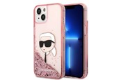 Mobil - Covers & Cases - Karl Lagerfeld Glitter Karl's Head case for iPhone 14 Plus - pink - 3666339086893