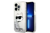 Mobil - Covers & Cases - Karl Lagerfeld KLHCP14LLNHCCS iPhone 14 Pro 6.1" silver/silver hardcase Glitter Choupette Head - 3666339086947