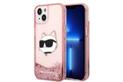 Mobil - Covers & Cases - Karl Lagerfeld Glitter Choupette Head case for iPhone 14 Plus - pink - KLHCP14MLNCHCP