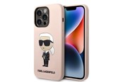 Mobil - Covers & Cases - Karl Lagerfeld Silicone Ikonik MagSafe case for iPhone 14 Pro Max - pink - 3666339087678
