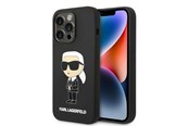Mobil - Covers & Cases - Karl Lagerfeld Silicone Ikonik MagSafe case for iPhone 14 Pro - black - 3666339087708