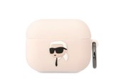 Mobil - Andet Tilbehør - Karl Lagerfeld KLAPRUNIKP AirPods Pro cover pink/pink Silicone Karl Head 3D - 3666339087876