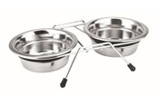 Hunde - Nobby Stander m. 2 skåle Silent Diner 750 ml - L79047