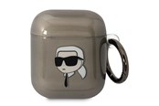Mobil - Andet Tilbehør - Karl Lagerfeld KLA2HNIKTCK AirPods 1/2 cover black/black Karl`s Head - 3666339088019