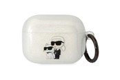 Mobil - Andet Tilbehør - Karl Lagerfeld KLAPHNKCTGT Airpods Pro cover transparent Gliter Karl&Choupette - 3666339088118