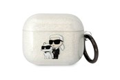 Mobil - Andet Tilbehør - Karl Lagerfeld KLA3HNKCTGT Airpods 3 cover transparent Gliter Karl&Choupette - 3666339088125