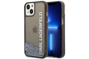Mobil - Covers & Cases - Karl Lagerfeld Liquid Glitter Elong case for iPhone 14 Plus - black - 3666339091552
